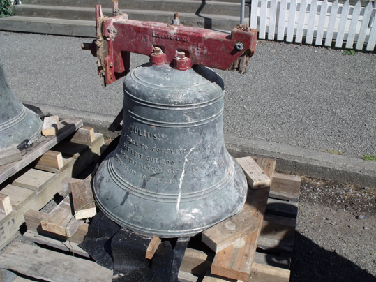 Christchurch Cathedral bell 4 before refurbishment