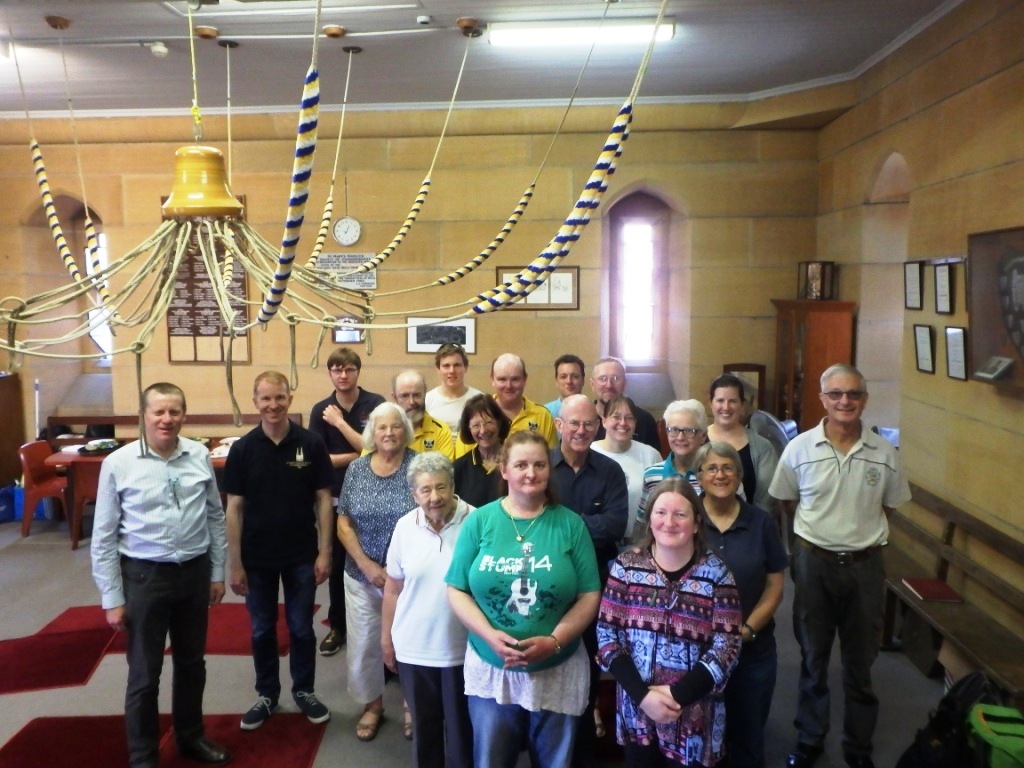 Ringing School group at St Mary's, Sydney