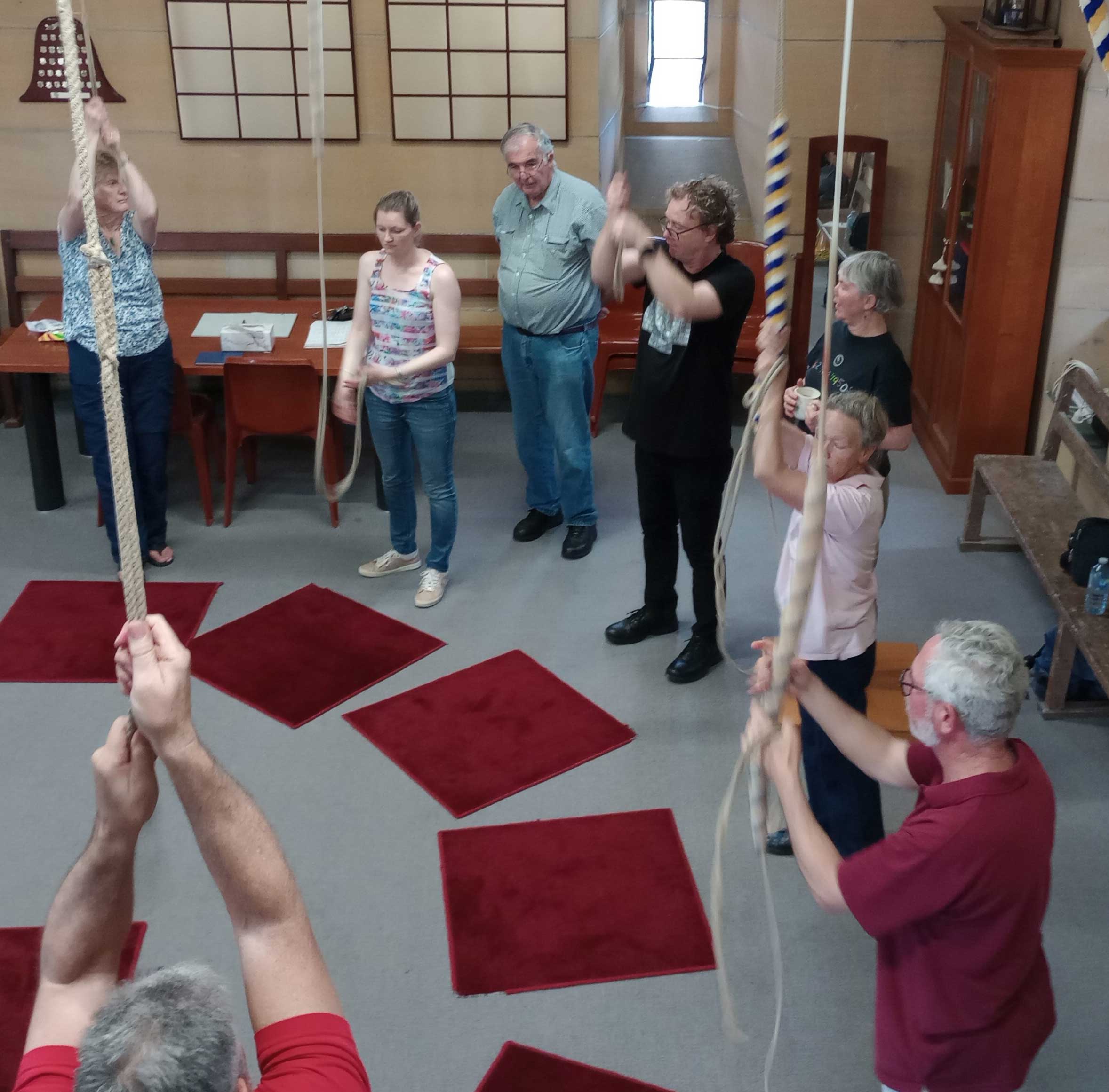 Armidale ringers at St Mary's Cathedral