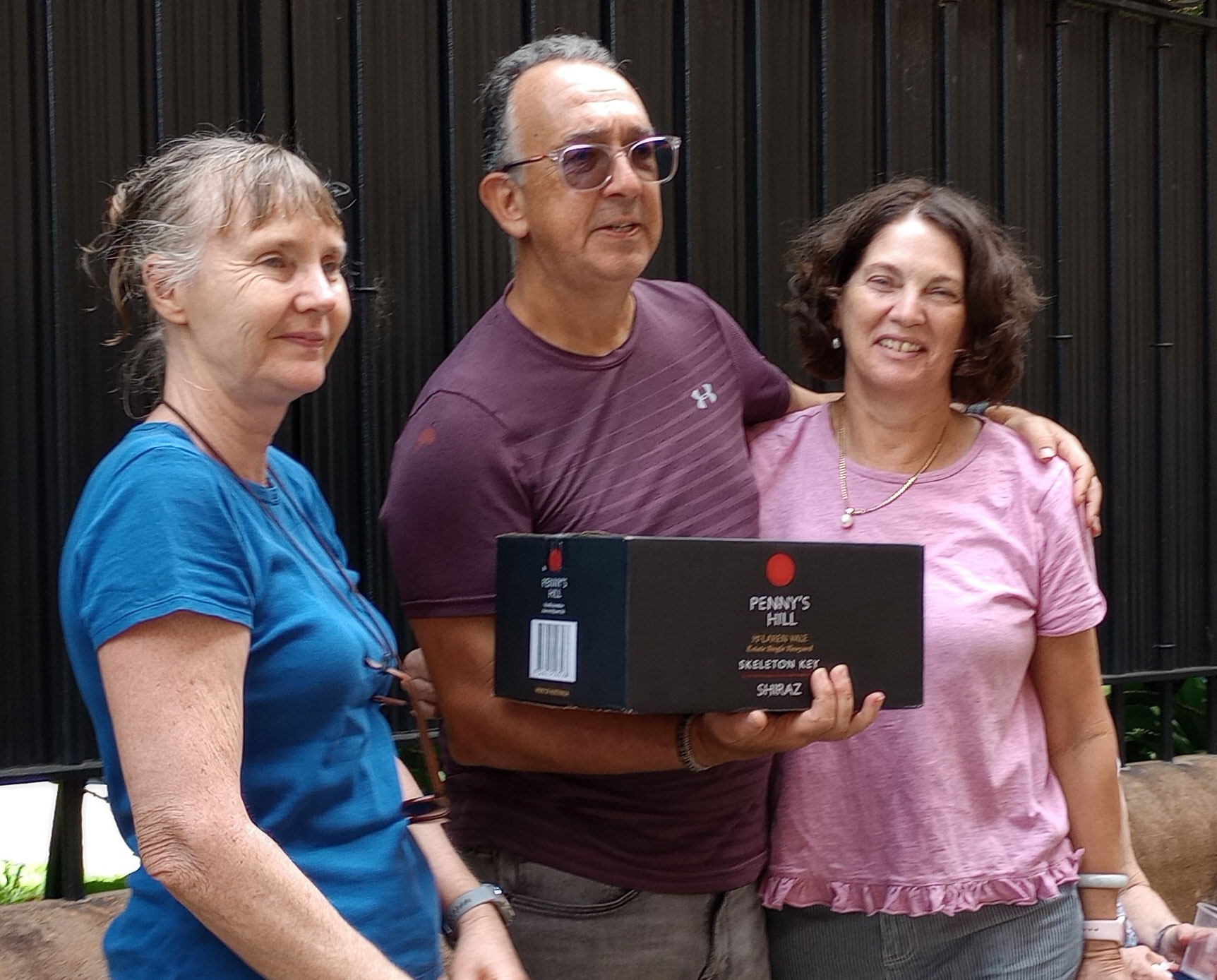 Darwin ringers with a box of ringing books