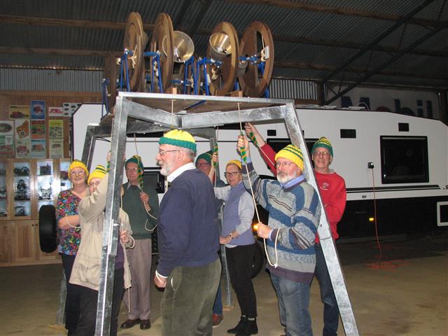 Ringers at the first ring of the Roslyn McKenzie Mini-Ring