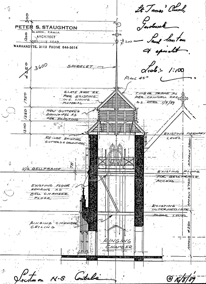Plan of original design, Brighton St James'