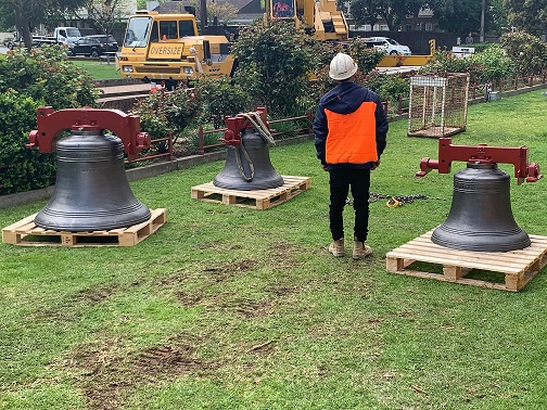 Bells waiting to be lifted